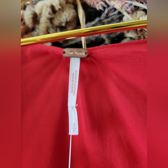 NWT FP Movement Women's Date Night Mini Dress - Strawberry Combo - Picture 6 of 8